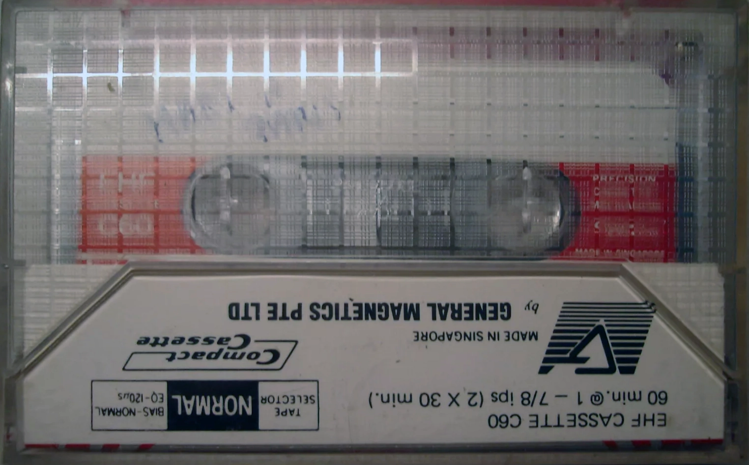 Compact Cassette Tony EHF 60 Type I Normal 1986 Singapore