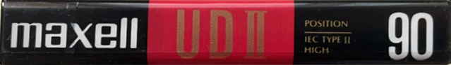 Compact Cassette Maxell UDII / UD2 90 Type II Chrome 1992 USA