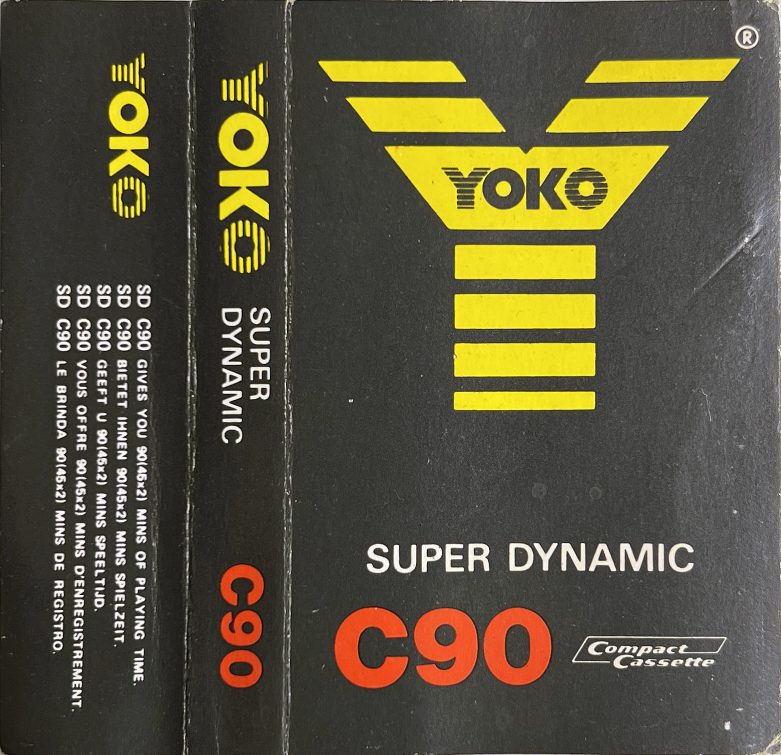 Compact Cassette Yoko Super Dynamic 90 Type I Normal 1979 Worldwide