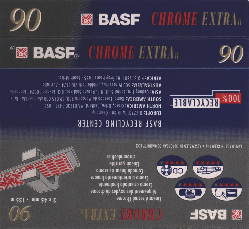 Compact Cassette: BASF  - Chrome Extra II 90