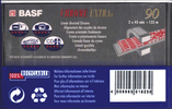 Compact Cassette BASF Chrome Extra II 90 Type II Chrome 1993 Europe