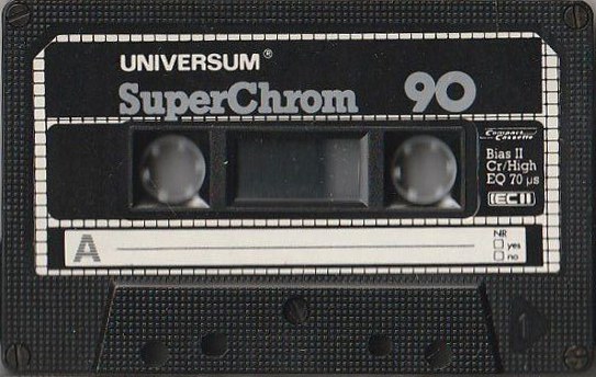 Compact Cassette Universum Super 90 Type II Chrome 1985 Germany