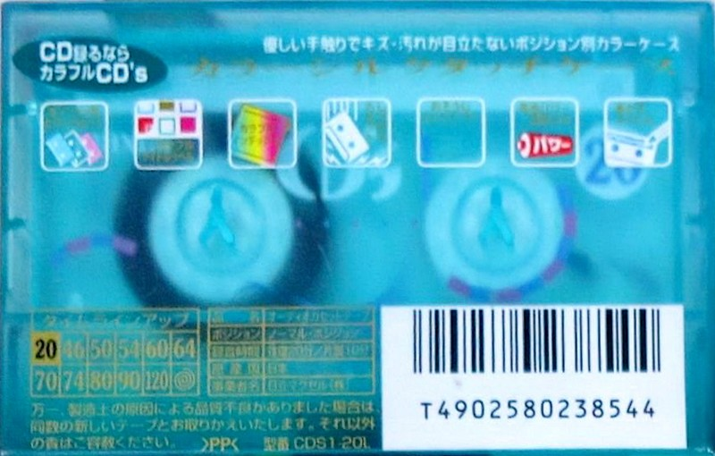 Compact Cassette Maxell CD`s I / CD`s 1 20 "CDS1-20L" Type I Normal 1997 Japan