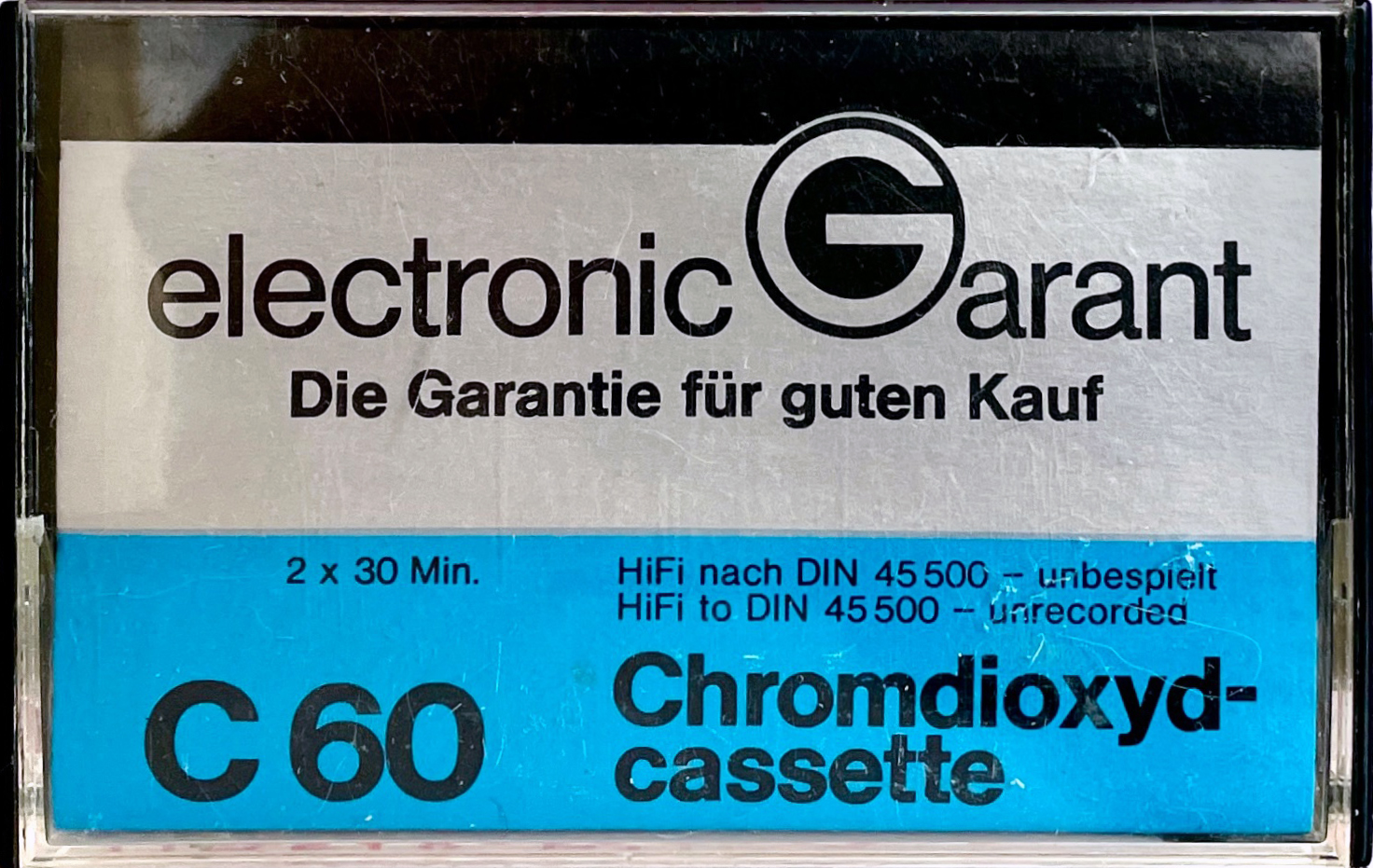 Compact Cassette Electronic Garant 60 Type II Chrome Germany