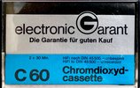 Compact Cassette Electronic Garant 60 Type II Chrome Germany