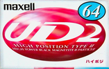 Compact Cassette Maxell UDII / UD2 64 "UD2-64L" Type II Chrome 1997 Japan