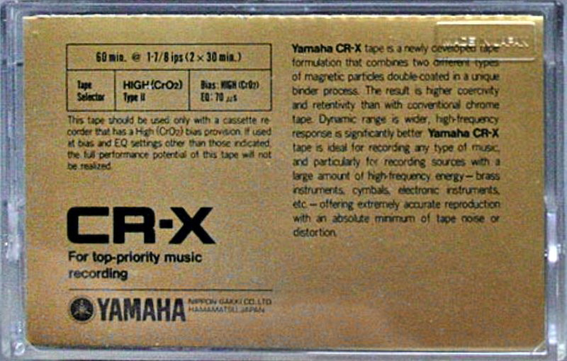 Compact Cassette:  Yamaha - CR-X 60