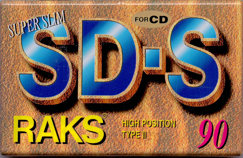 Compact Cassette RAKS SD-S 90 Type II Chrome 1993 Europe