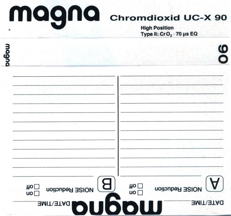 Compact Cassette: Magna  - UC-X 90