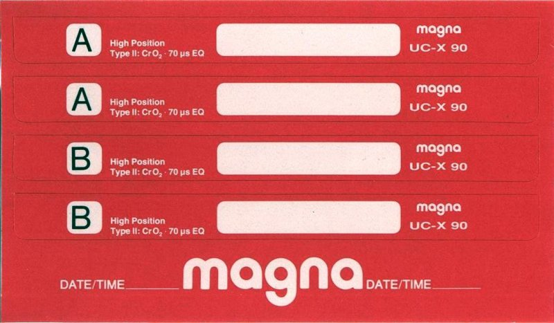 Compact Cassette: Magna  - UC-X 90