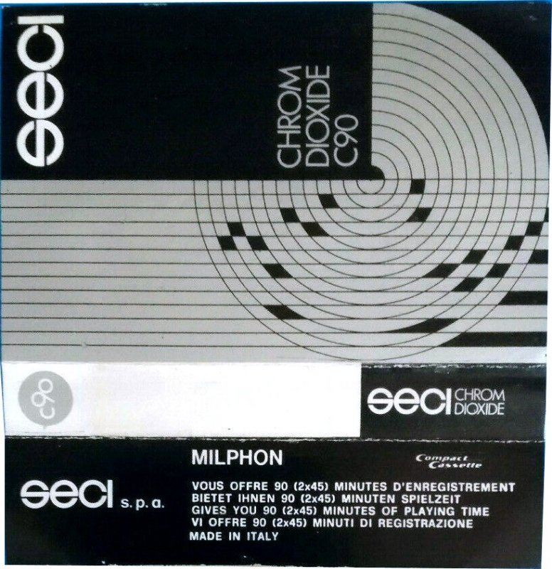 Compact Cassette Seci 90 Type II Chrome 1979 Italy