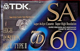 Compact Cassette TDK SA 60 "SA-60ET" Type II Chrome 1992 Europe