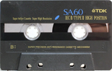 Compact Cassette TDK SA 60 "SA-60ET" Type II Chrome 1992 Europe