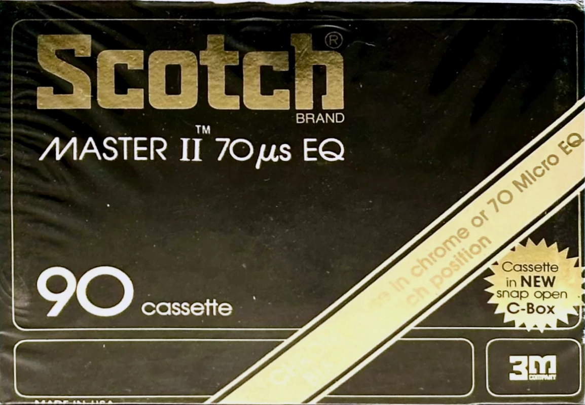 Compact Cassette Scotch Master II 90 Type II Chrome 1977 USA
