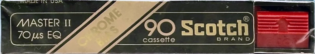 Compact Cassette Scotch Master II 90 Type II Chrome 1977 USA