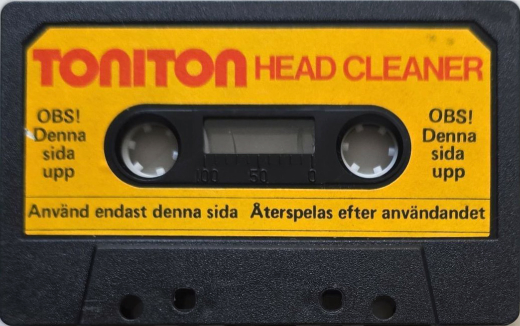 Compact Cassette Toniton Cleaning Cassette 1970 Sweden