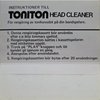 Compact Cassette Toniton Cleaning Cassette 1970 Sweden
