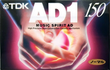 Compact Cassette TDK AD1 120 "AD1-150N" Type I Normal 1996 Japan