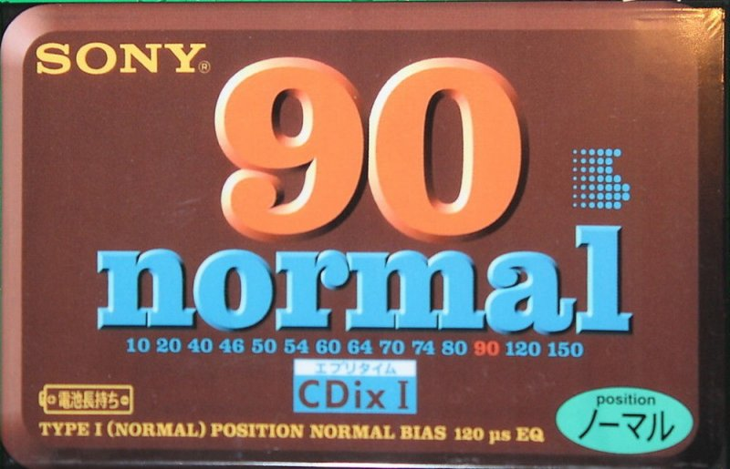 Compact Cassette Sony CDix I 90 "C-90CDX1D" Type I Normal 1996 Japan