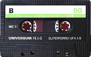 Compact Cassette Universum UFX I-S 90 Type I Normal 1983 Europe