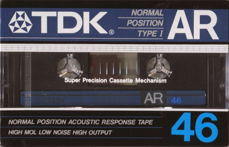 Compact Cassette TDK AR 46 Type I Normal 1984 Japan