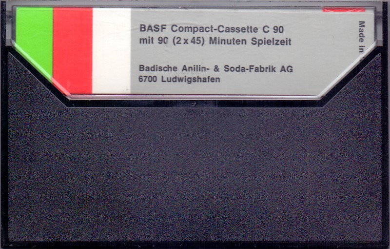 Compact Cassette BASF LH 90 Type I Normal 1971 Europe