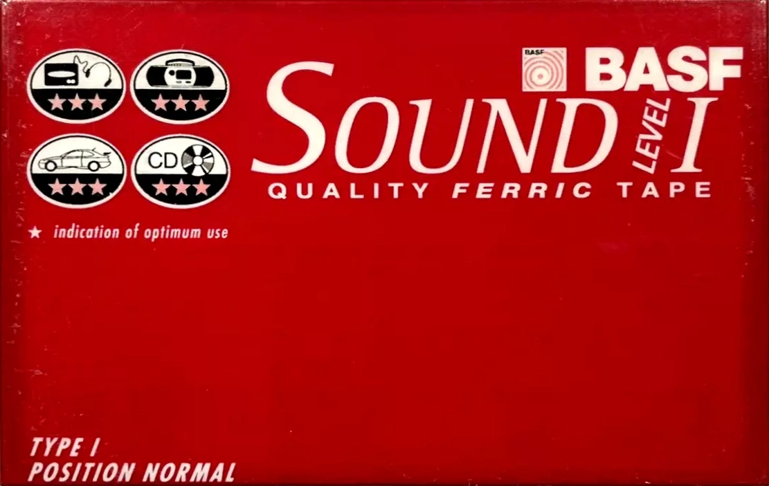 Compact Cassette BASF Sound 90 "Level I" Type I Normal 1999 North America