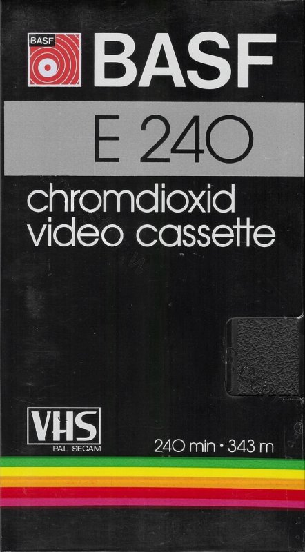 VHS, Video Home System BASF 240 Type II Chrome 1979 Europe