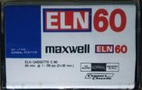 Compact Cassette Maxwell ELN 60 Type I Normal