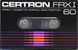 Compact Cassette Certron Ferex 60 "FRX I" Type I Normal 1982 USA
