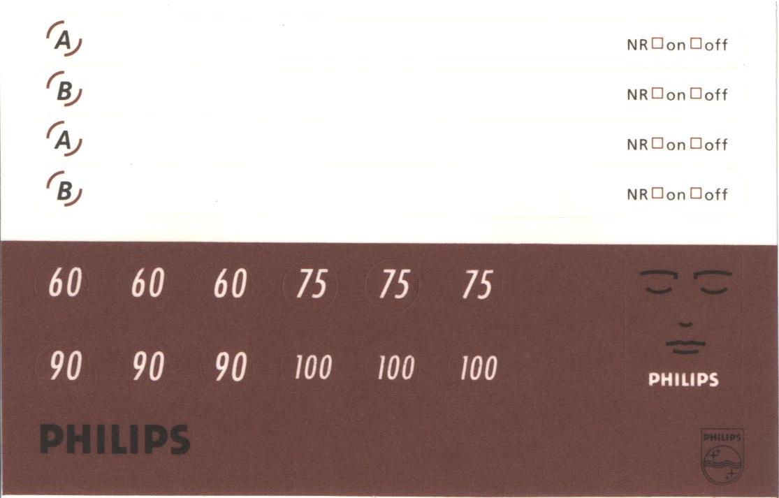 Compact Cassette Philips MCX Master 75 Type II Chrome 1990 Europe