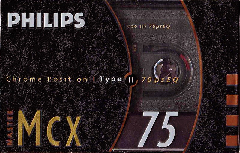 Compact Cassette Philips MCX Master 75 Type II Chrome 1990 Europe