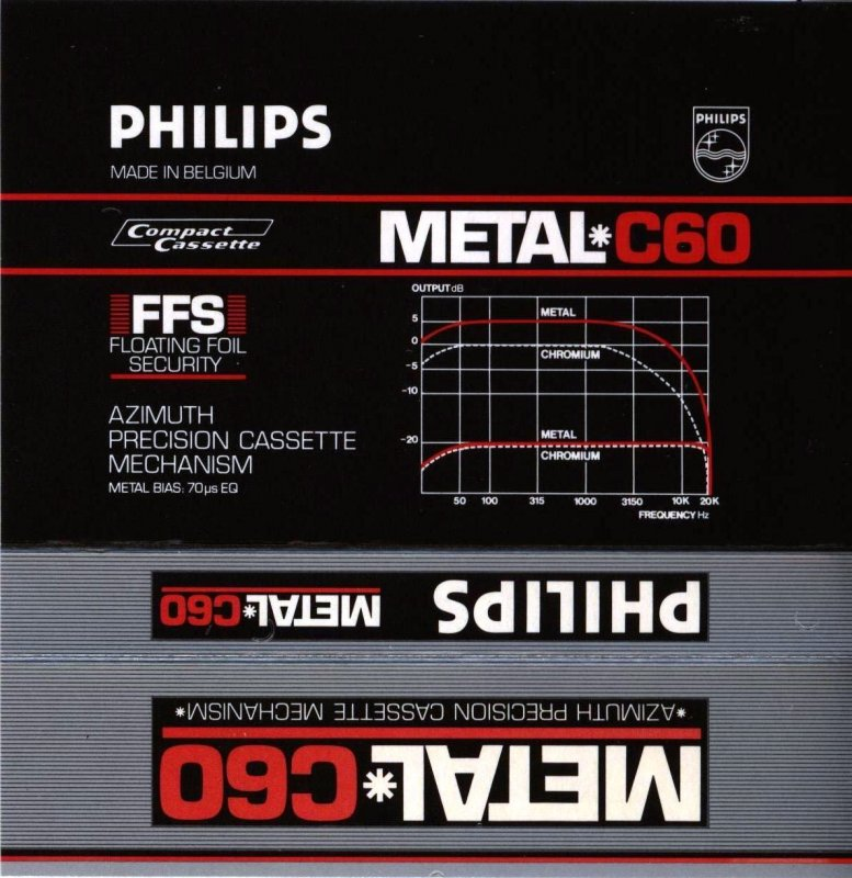 Compact Cassette Philips Metal 60 Type IV Metal 1981 Europe