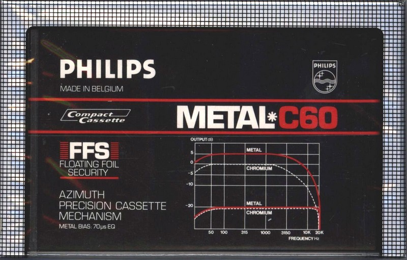 Compact Cassette Philips Metal 60 Type IV Metal 1981 Europe