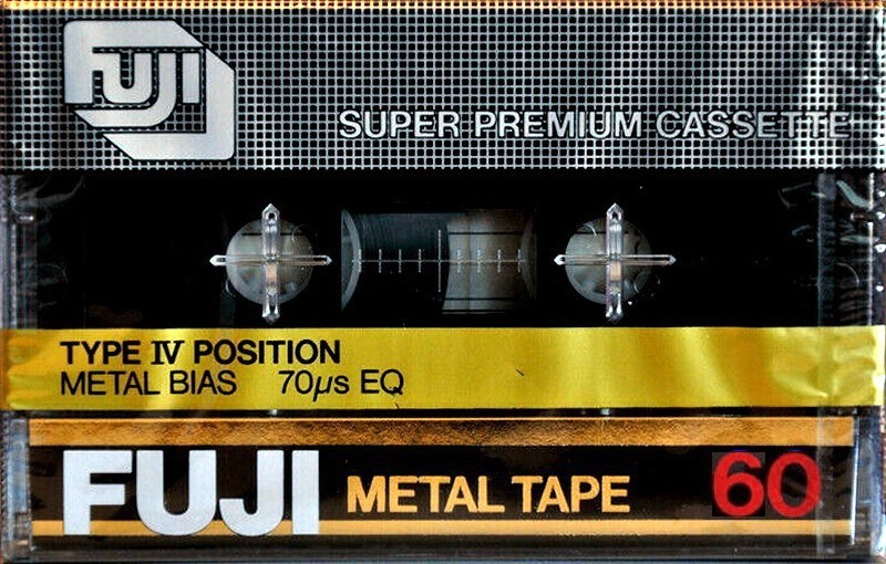 Compact Cassette Fuji Metal Tape 60 Type IV Metal 1980 Europe, North America