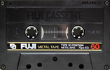 Compact Cassette Fuji Metal Tape 60 Type IV Metal 1980 Europe, North America