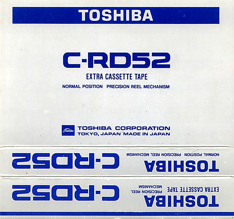 Compact Cassette:  Toshiba - RD 52