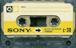 Compact Cassette Sony 30 Type I Normal 1972 Japan