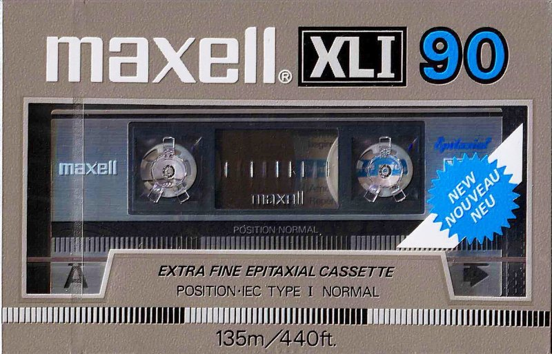 Compact Cassette Maxell XLI 90 Type I Normal 1985 Europe
