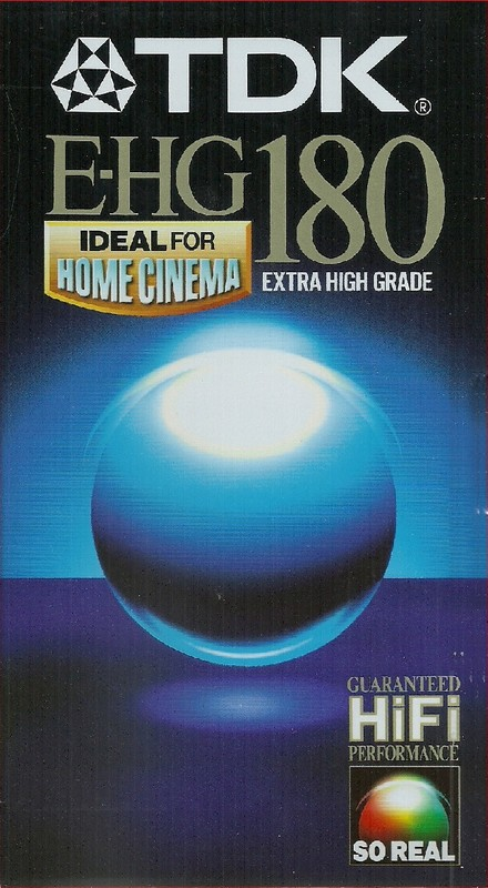 VHS, Video Home System: TDK  - E-HG 180