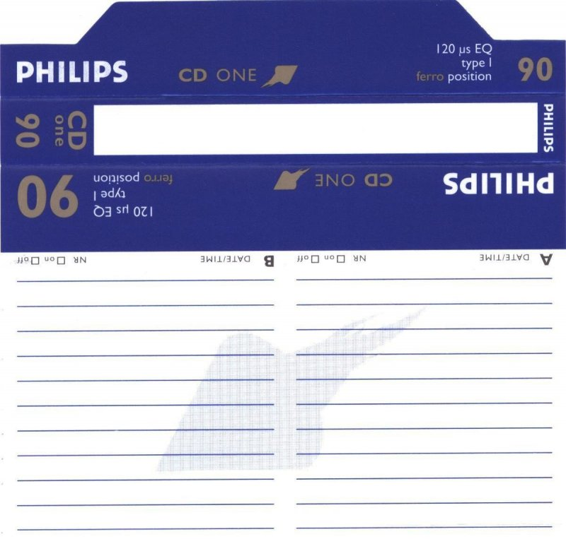Compact Cassette Philips CD One 90 Type I Normal 1998 Europe