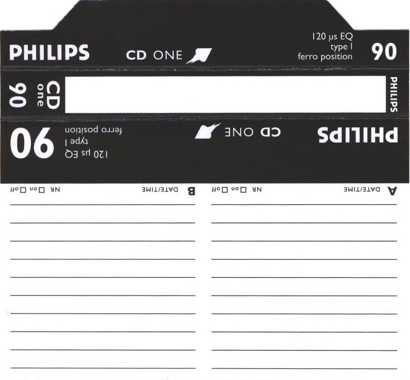 Compact Cassette Philips CD One 90 Type I Normal 1998 Europe