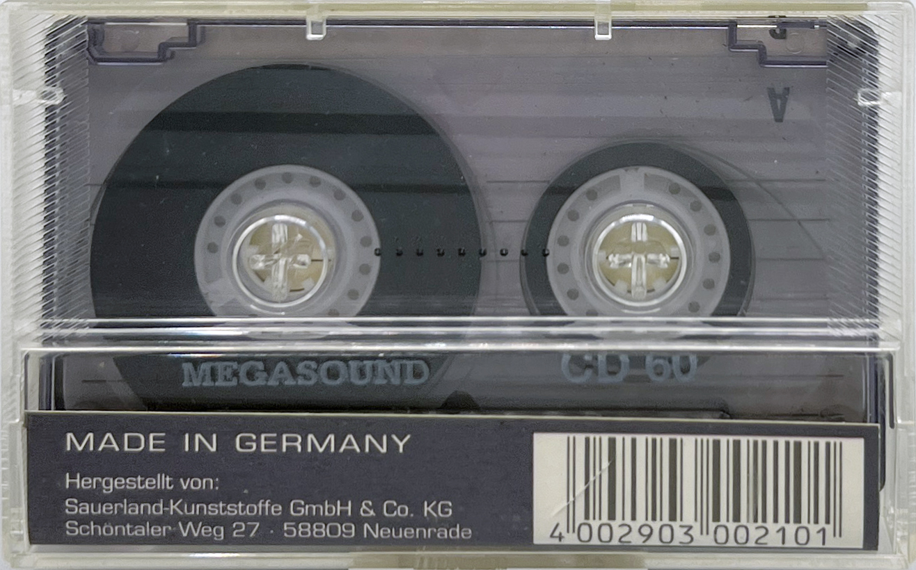 Compact Cassette Mega Sound 60 Type II Chrome 1997 Germany