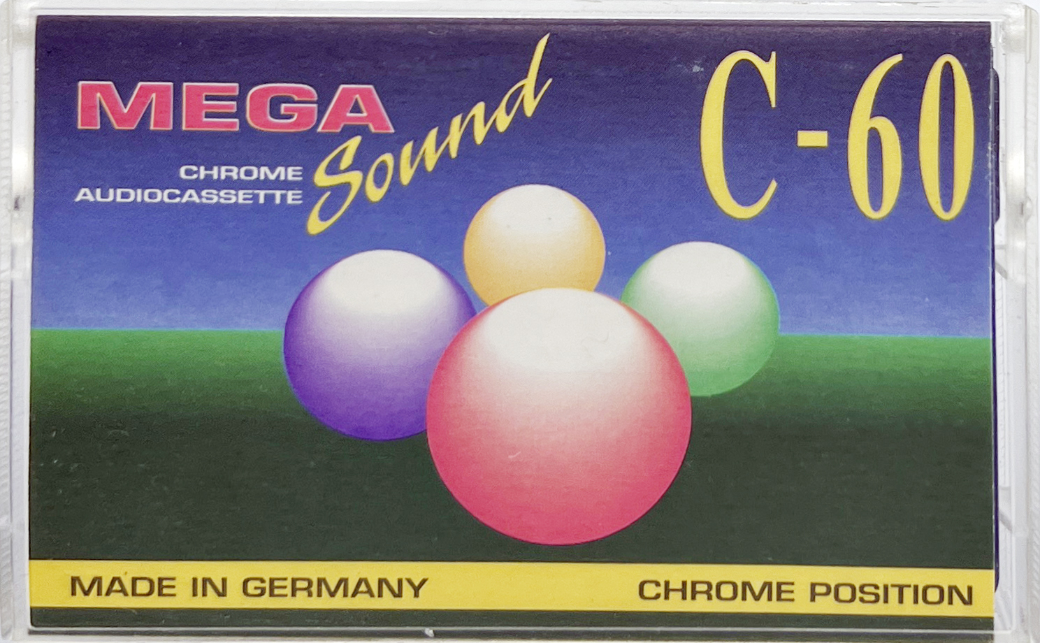 Compact Cassette Mega Sound 60 Type II Chrome 1997 Germany