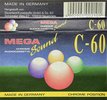 Compact Cassette Mega Sound 60 Type II Chrome 1997 Germany