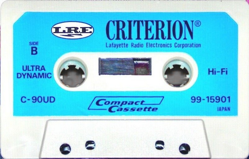 Compact Cassette: Unknown Lafayette/LRE - Criterion 90