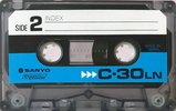 Compact Cassette Sanyo LN 30 Type I Normal 1976 Japan