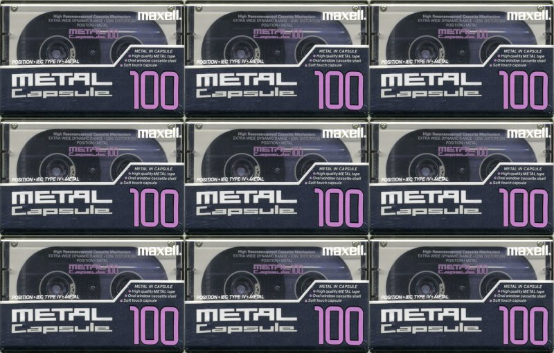 Compact Cassette: Maxell / Hitachi Maxell - Metal Capsule 100