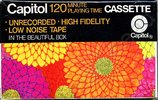 Compact Cassette Capitol Psychedelic Flowers Design 120 Type I Normal 1970 USA