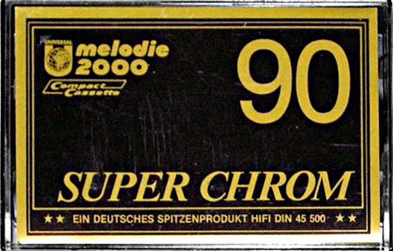 Compact Cassette Melodie 2000 Super Chrom 90 Type II Chrome 1985 Germany